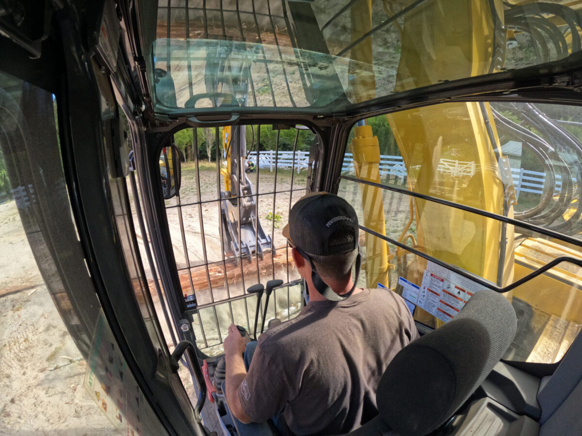 Cab view of Kobelco ED160BR-7 Blade Runner
