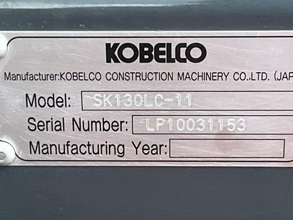 2024 Kobelco SK130 LC-11