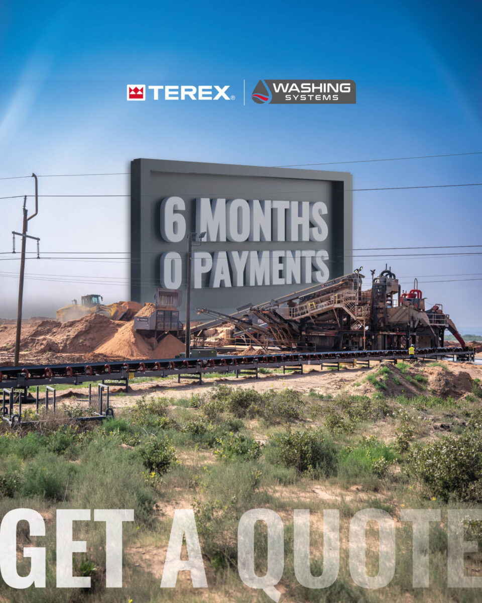 terex washing systems wash plant working