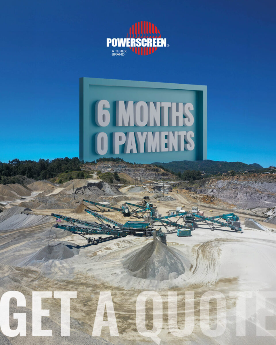 working image of a powerscreen set up